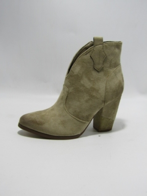 Botki damskie ocieplane na obcasie (36-41) DA98 KHAKI
