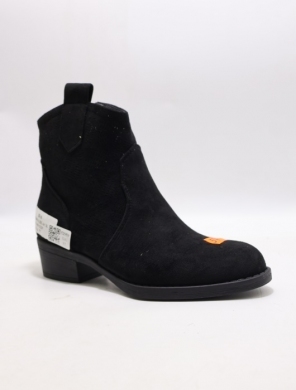 Botki damskie na obcasie (36-41) 3208-1 BLACK