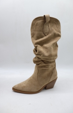 Kozaki damskie na obcasie (36-41) 8558 KHAKI