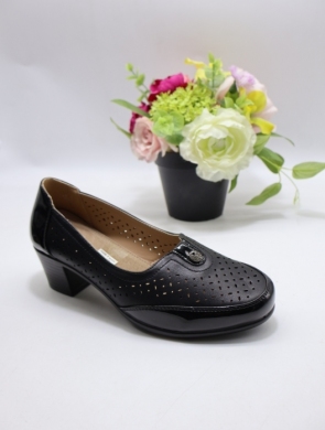 Półbuty damskie na obcasie (36-41) 7008-1 BLACK