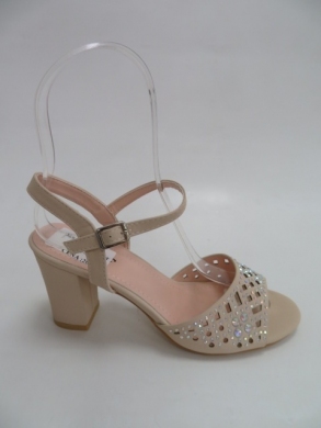 Sandały Damskie na obcasie (36-41) 369-47 APRICOT
