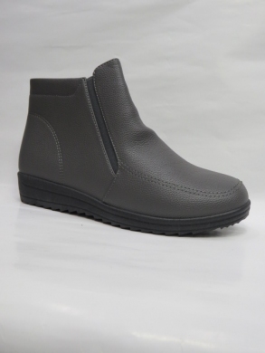 Botki damskie ocieplane na płaskim (37-42) XKAN-10 GREY