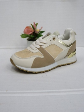 Buty sportowe damskie na płaskim (36-41) AB969 BEIGE