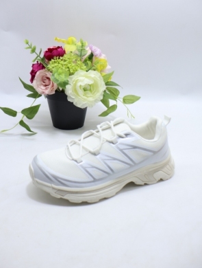 Buty sportowe damskie na płaskim (36-41) 0-1702 WHITE