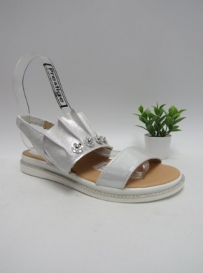 Sandały damskie na płaskim (36-41) W202 SILVER