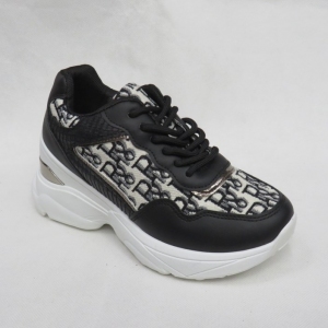 Buty sportowe damskie na płaskim (36-41) GD-72 BLACK