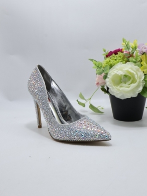 Czółenki damskie na szpilce (36-41) 2641 SILVER