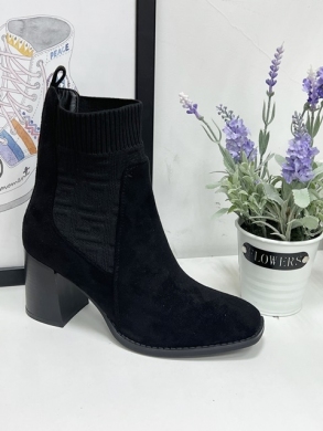 Botki damskie na obcasie (36-41) RXJ213 BLACK