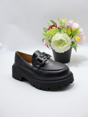 Mokasyny damskie na płaskim (36-41) H8-253 BLACK