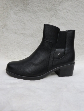 Botki damskie ocieplane na obcasie (36-41) JF-53 BLACK