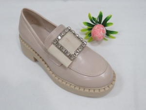 Mokasyny damskie na płaskim (36-41) A12 BEIGE