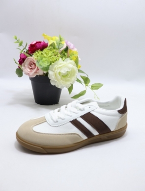 Buty sportowe damskie na płaskim (36-41) DD353 KAFE/BE