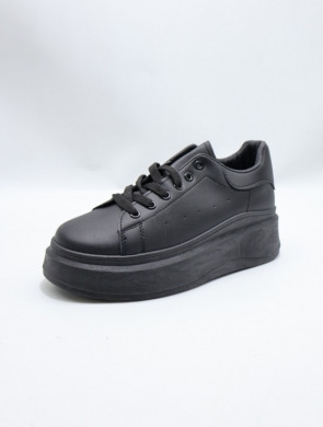 Buty sportowe damskie na płaskim (36-41) BK221 BLACK