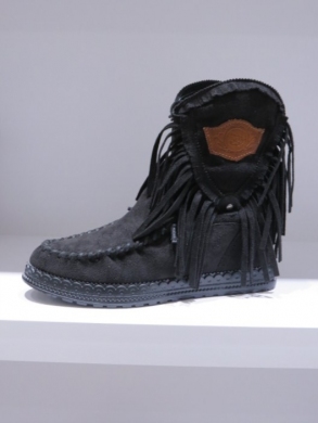 Botki damskie na płaskim (36-41) JH20-78 BLACK