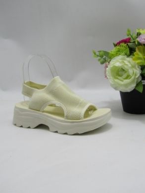 Sandały damskie na koturnie (36-41) J699 BEIGE