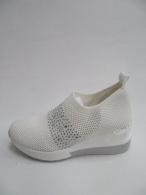Buty sportowe damskie na koturnie (36-41) HQ257 WHITE