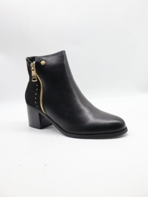 Botki damskie ocieplane na obcasie (36-41) 68166 BLACK