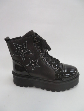 Botki damskie jesienne na płaskim (36-41) AA150 BLACK