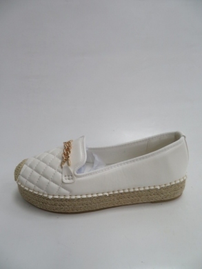 Mokasyny Damskie na koturnie (36-41) 186 WHITE