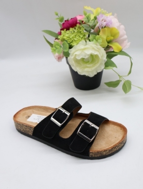 Klapki damskie na płaskim (36-41) SO-055 BLACK