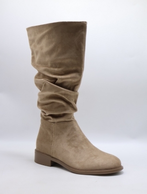 Kozaki damskie ocieplane na płaskim (36-41) WZ-116 KHAKI
