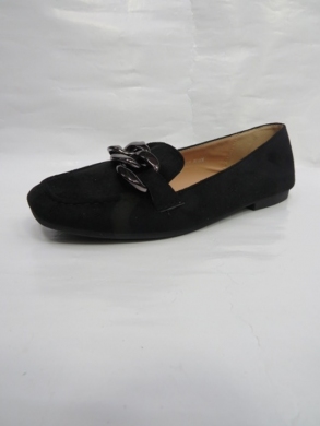 Mokasyny damskie na płaskim (36-41) L-15 BLACK