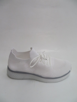 Buty sportowe damskie na płaskim (36-41) G8395 WHITE