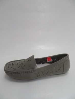 Mokasyny damskie na płaskim (36-41) 583 GREY