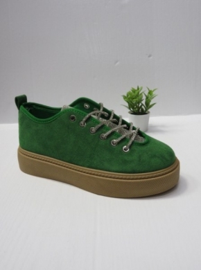 Buty sportowe damskie na płaskim (36-41) BL375 GREEN