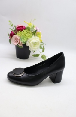 Czółenki damskie na obcasie (36-41) YCC-158 BLACK