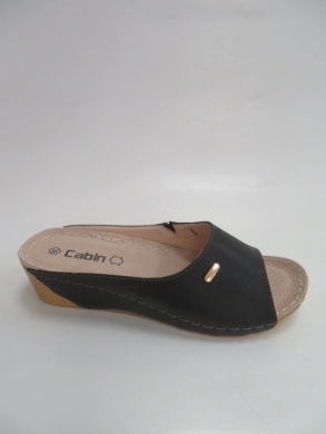 Klapki damskie na koturnie (36-41) C9906-1 BLACK