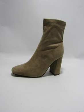 Botki damskie ocieplane na obcasie (36-41) 588-2 KHAKI