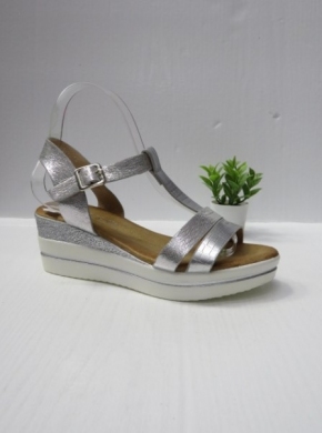 Sandały damskie na koturnie (36-41) B-9030 WHITE
