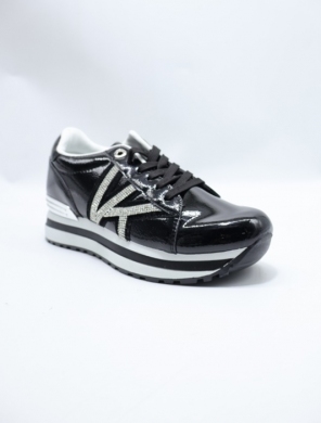 Buty sportowe damskie na płaskim (36-41) 0-1667 BLACK