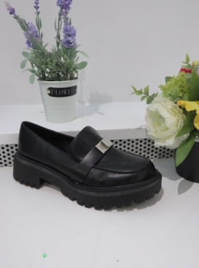 Mokasyny damskie na płaskim (36-41) NN302 BLACK