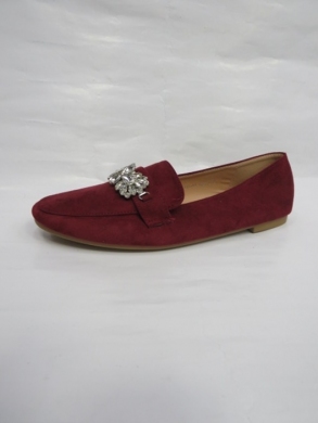 Mokasyny damskie na płaskim (36-41) CL-11 BORDO