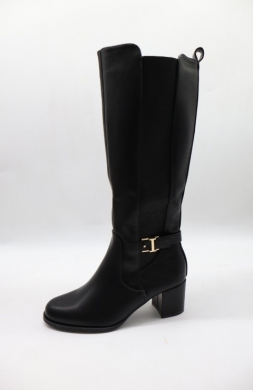 Kozaki damskie ocieplane na obcasie (36-41) 3026 BLACK