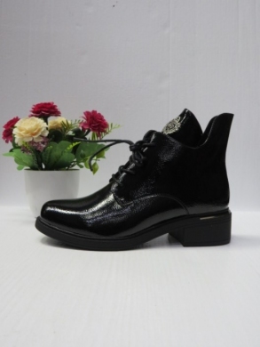 Botki damskie ocieplane na płaskim (36-41) SG726 BLACK
