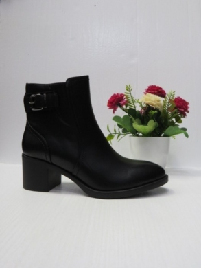 Botki damskie ocieplane na obcasie (36-41) 1356 BLACK