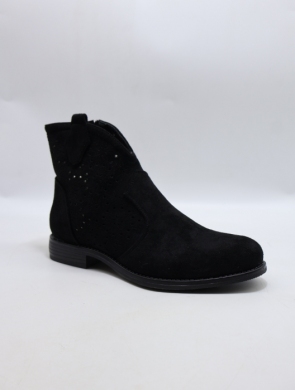 Botki damskie na płaskim (36-41) H201-1 BLACK