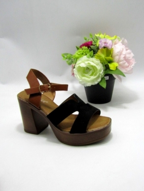 Sandały damskie na obcasie (36-41) 3802 BLACK