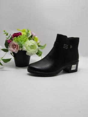 Botki damskie ocieplane na obcasie (37-42) CH6807-1 BLACK