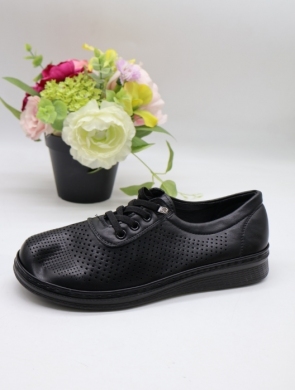 Półbuty damskie na płaskim (36-42) C933 BLACK