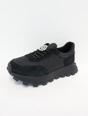 Buty sportowe damskie na płaskim (36-41) GD-XF-112 BLACK/BL
