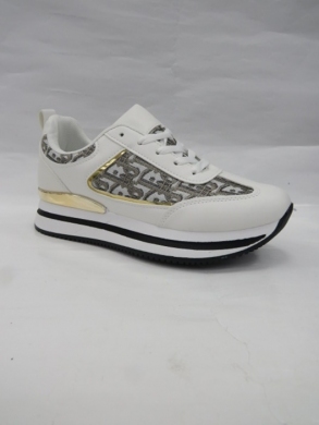 Buty sportowe damskie na płaskim (36-41) 7772-2 WHITE