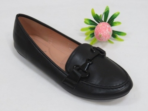 Mokasyny damskie na płaskim (36-41) TU212 BLACK