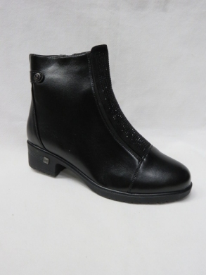 Botki damskie ocieplane na obcasie (36-41) G581 BLACK
