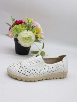 Półbuty damskie na płaskim (36-42) JD569 WHITE