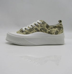 Trampki damskie na płaskim (36-41) LA207 BEIGE