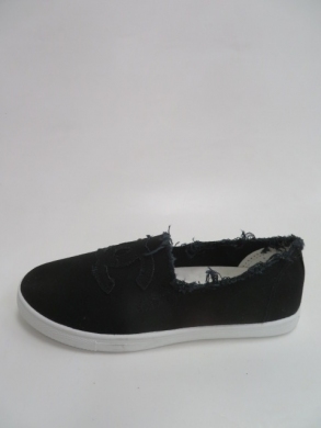 Tenisówki damskie na płaskim (36-41) 1015-1 BLACK